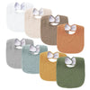 100% Cotton Muslin Baby Bibs with Adjustable Snaps – Multi-Use Drool & Burp Cloths (10/20/30 Pack)