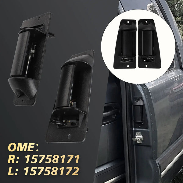 Poignées extérieures noires universelles pour camions Chevrolet et GMC Silverado.