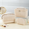 3-Piece PU Leather Makeup Bag Set