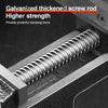Galvanized thickened screw rod used as a clamping force on a workbench