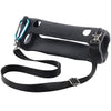 Black shockproof silicone protective case for a JBL Charge 6 speaker with a strap and clasp.