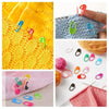 Colorful Locking Stitch Markers for Knitting & Crochet