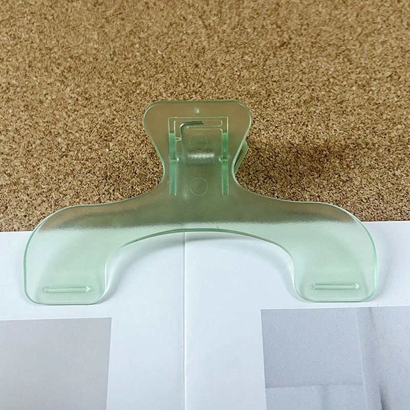 Frosted Transparent Book Page Holder Clip