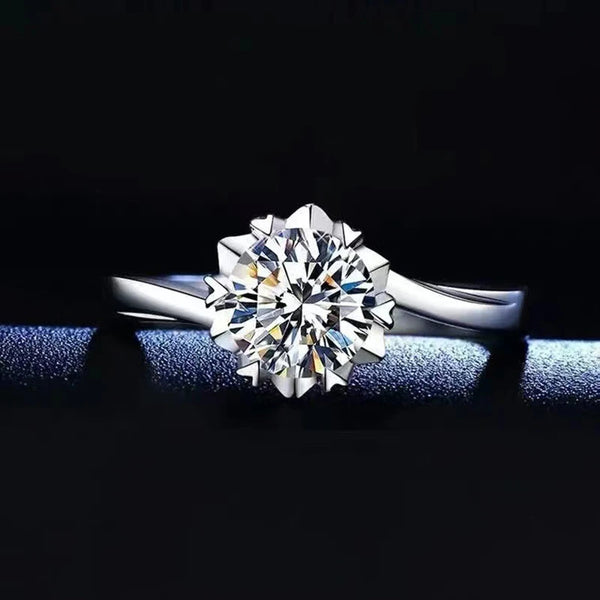 Adjustable Moissanite Ring with Tension Setting
