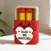 Handmade Crochet Amigurumi Doll with Love and Encouragement