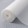 Roll of white waterproof oil-proof shelf liner with a diamond pattern