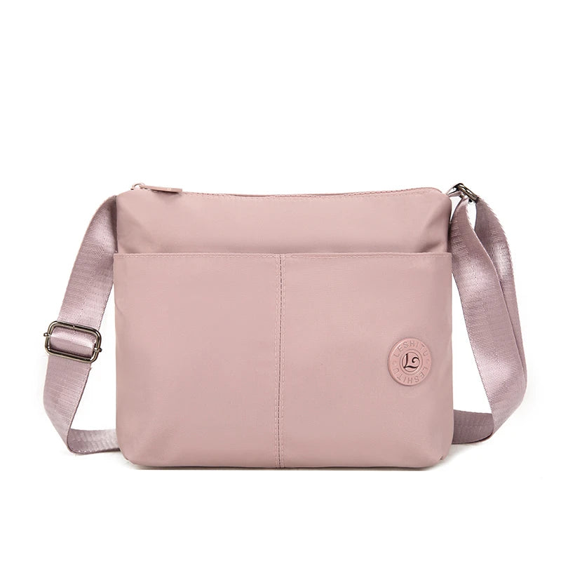 Minimalist Water-Resistant Nylon Crossbody Bag for Women