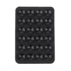 Black silicone suction cup phone mount with multiple holes for hands-free viewing