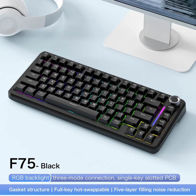 75% Wireless Mechanical Gaming Keyboard with Hot-Swap Switches