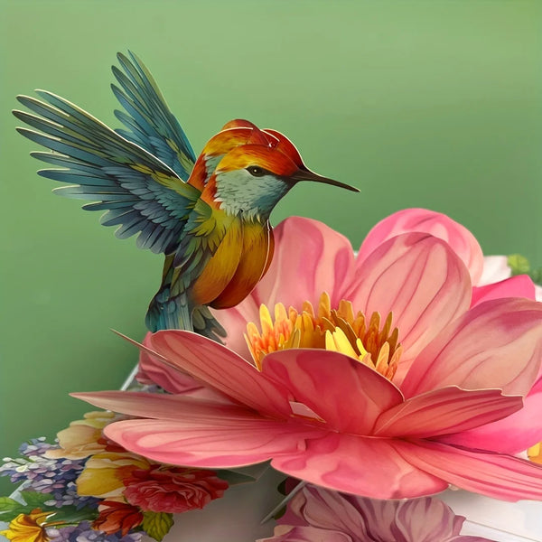 3D Pop-Up Flower Greeting Card