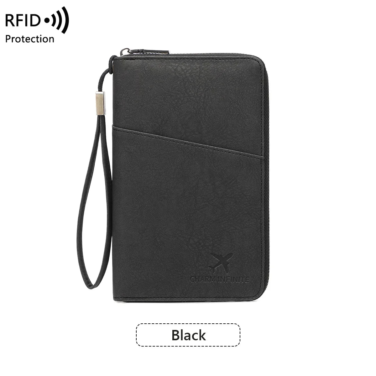 RFID Blocking Travel Passport Holder and Document Organizer