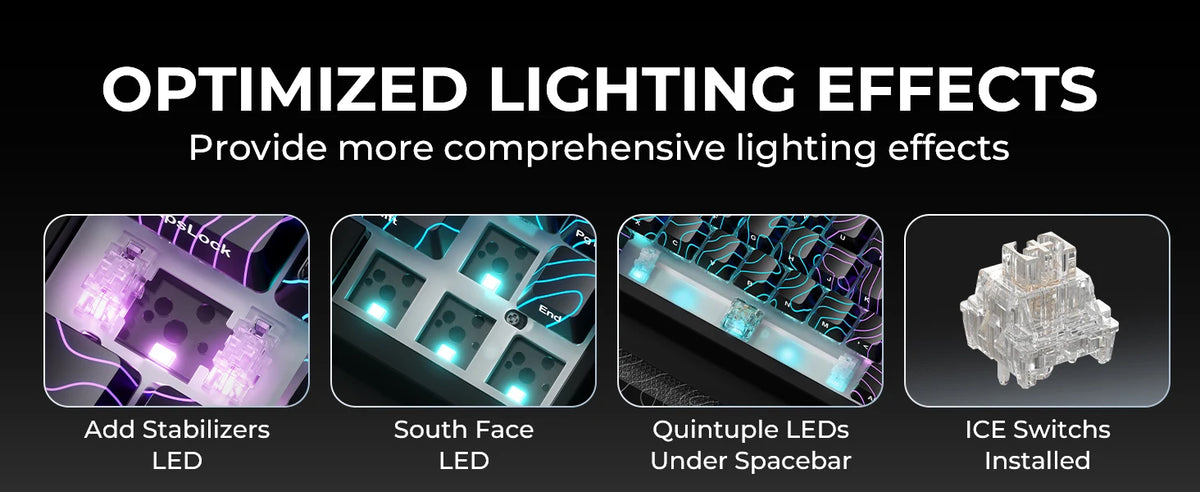 JadeStone 67-Key Wireless Mechanical Keyboard with IMD-Tech Keycaps