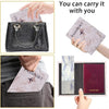 Embroidered Letter Passport Holder with Card Pocket