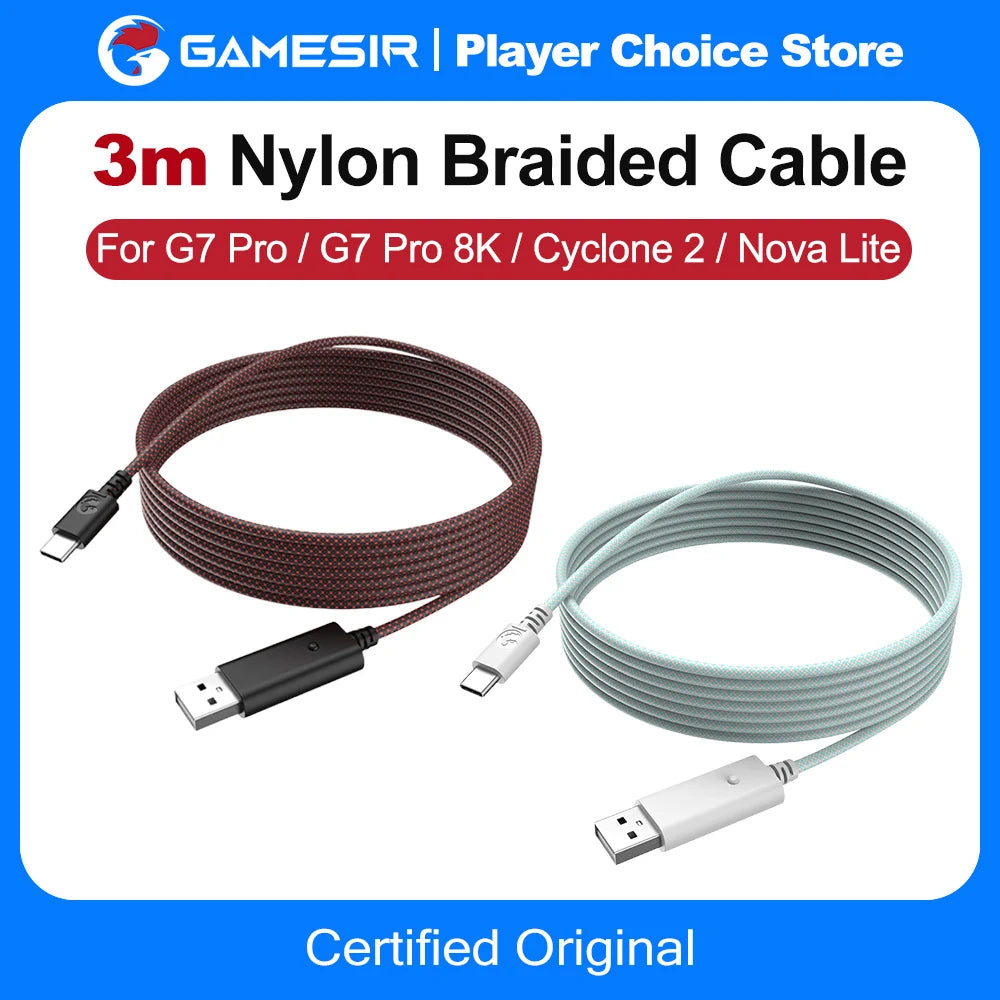 GameSir 3m Nylon Braided USB-C Cable for Controllers