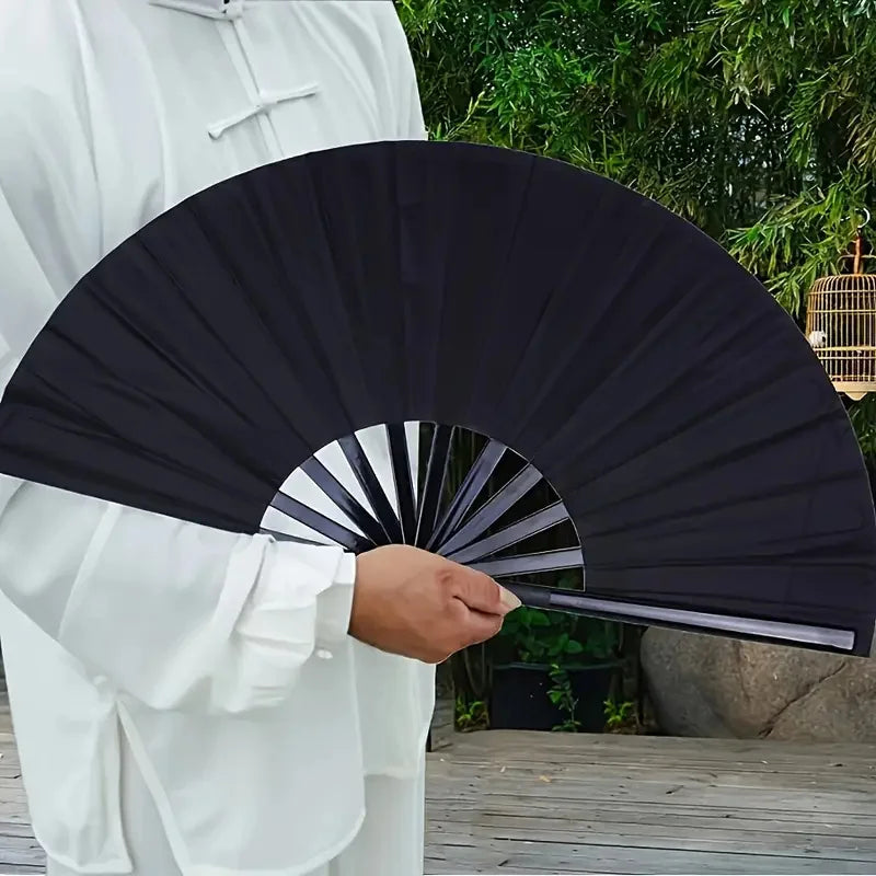 Classic Kung Fu Folding Fan with Bold Sound – Performance-Ready