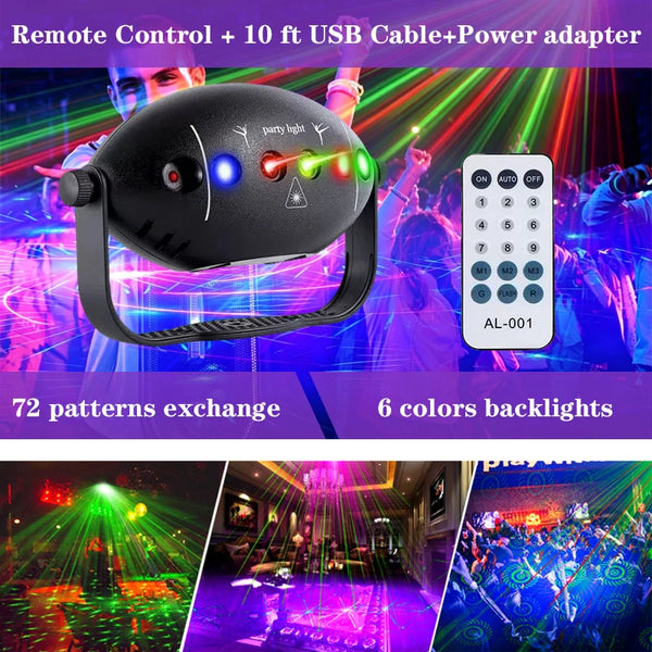 Red & Green Laser Party Light