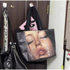 Classic PU Leather Tote Bag with Interior Zipper Pocket