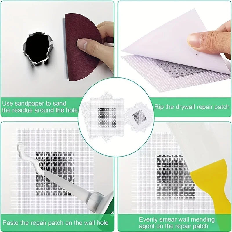Wall Repair Patch Kit for Quick Hole and Crack Fixes