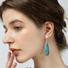 Turquoise Teardrop Drop Earrings
