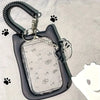 Cat Silicone ID Card Holder with Keychain
