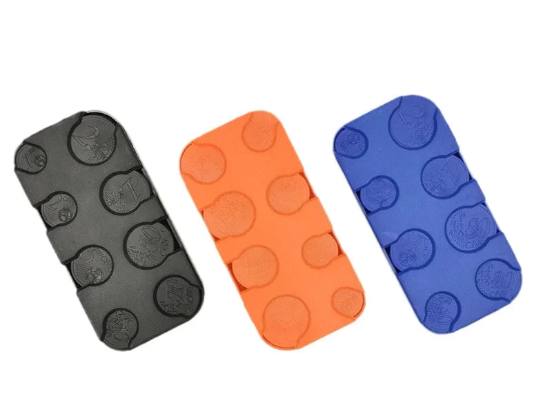 Compact Euro Coin Organizer with Quick-Access Dispenser
