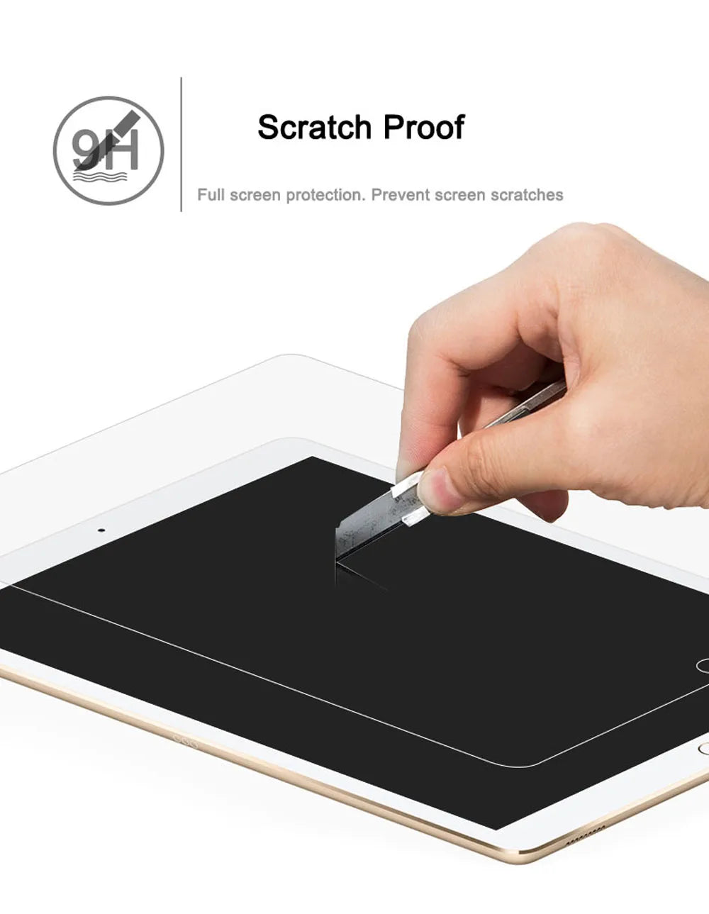 HD Tempered Glass Screen Protector for iPad (2-Pack)
