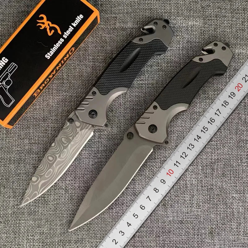 Stainless Steel Folding Pocket Knife for Outdoor Adventures