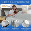 100% Bamboo Bed Sheet Set with Deep Pocket Fitted Sheet