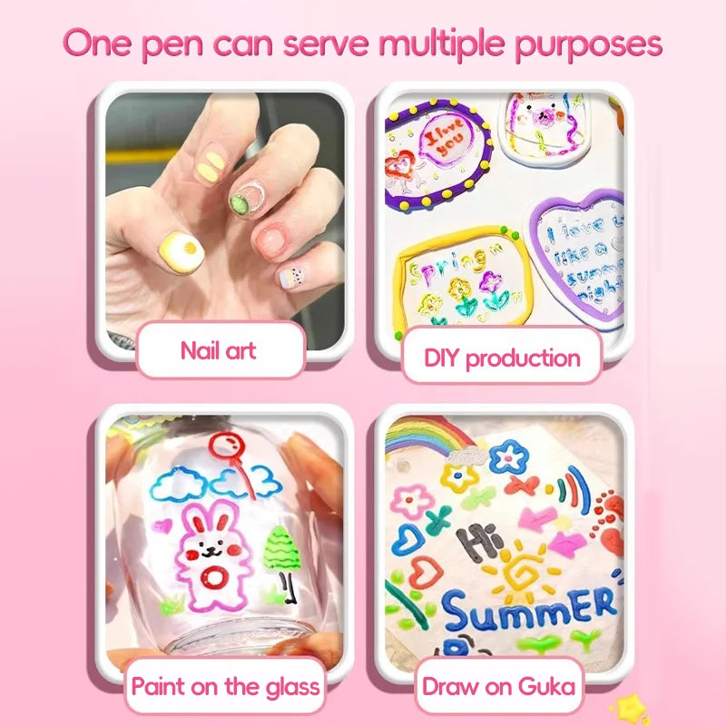 Retractable Glitter Gel Pens