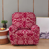 Printed Recliner Cover with Side Pocket — 4-Piece Set