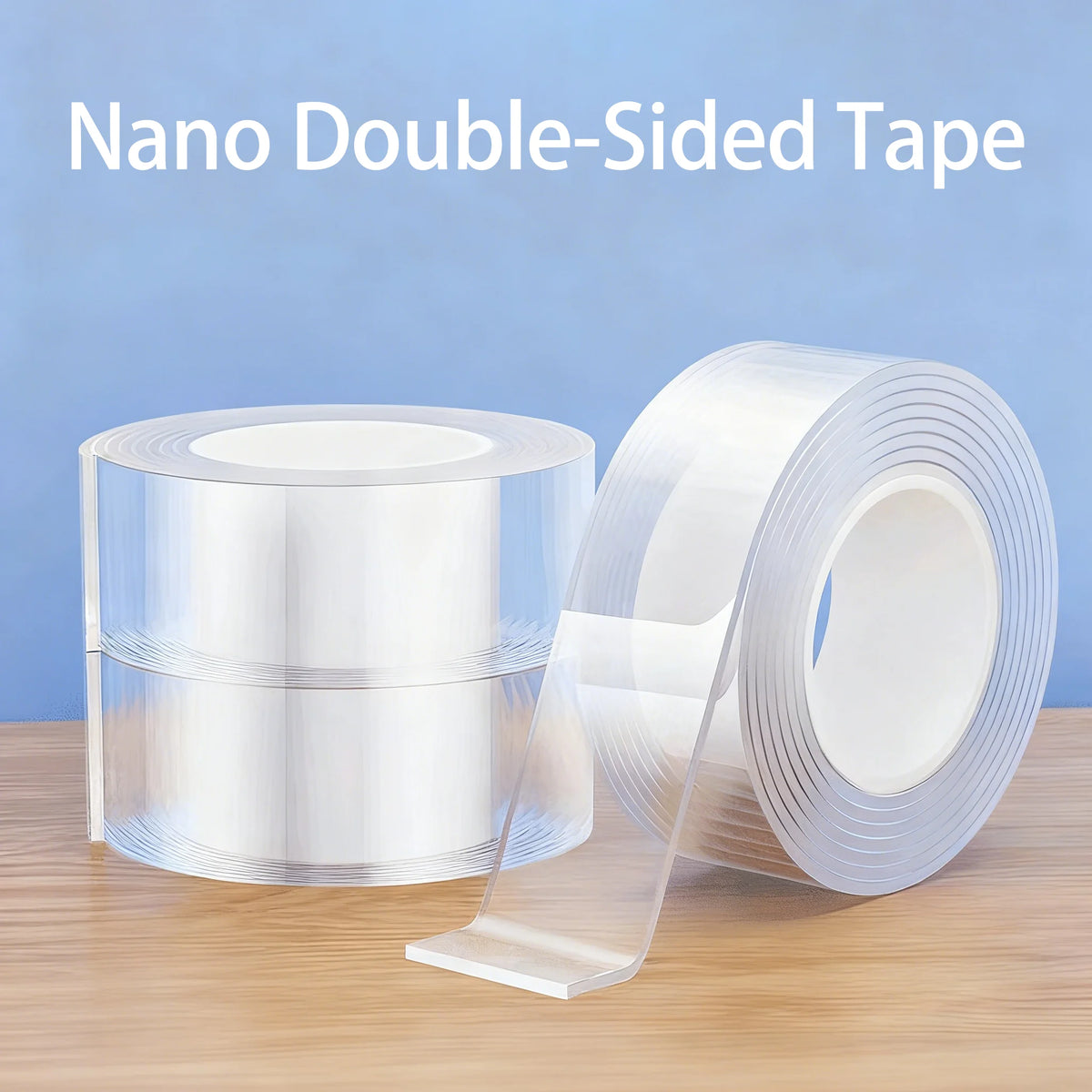 Reusable Nano Double-Sided Tape for Walls, Home & Office