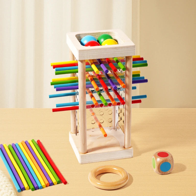 Wooden Counting Sticks and Balance Toy for Early Learning