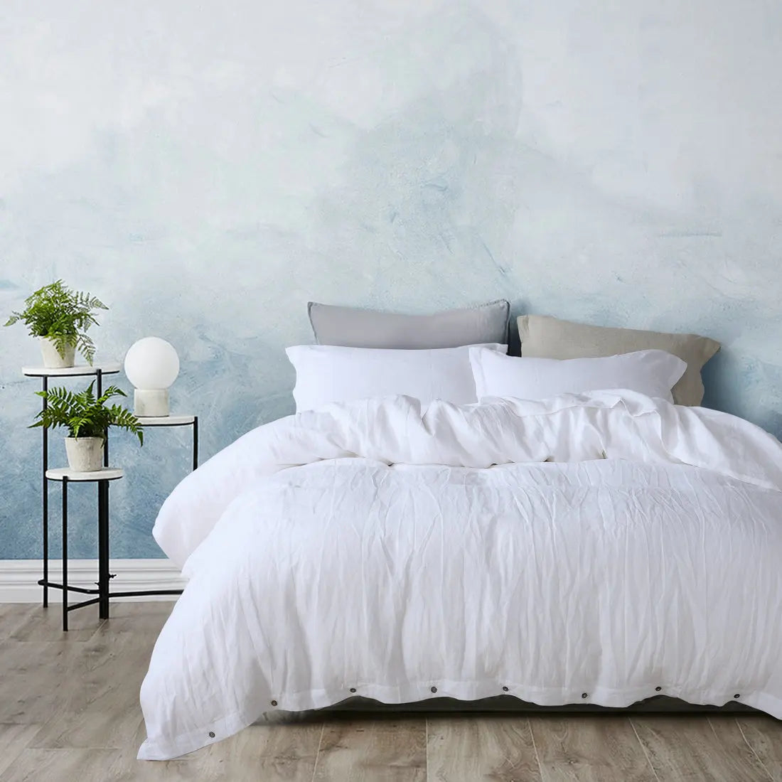 100% French Linen Duvet Cover - Natural, Breathable & Soft