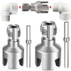 Electric Drill Compatible PVC Pipe Threader Kit for Internal and External Threads
