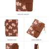 Compact PU Leather Wallet for Women with Card Slots and Coin Pocket