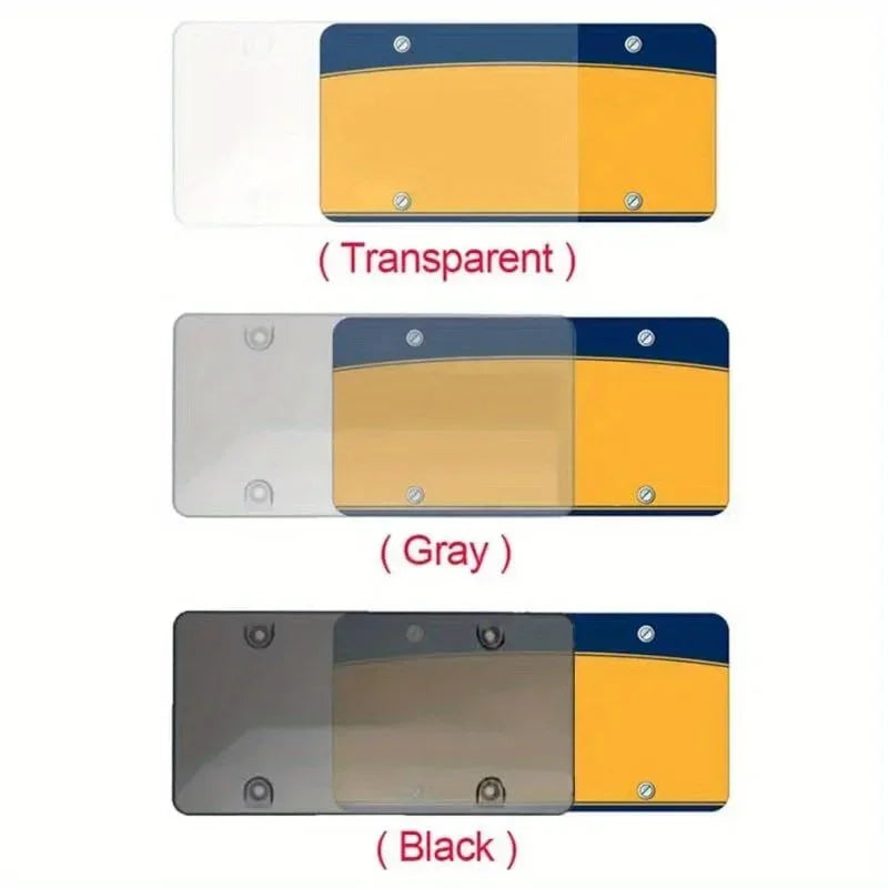 Durable License Plate Frame with Screw Cap Kit