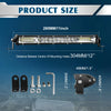 Leistungsstarke LED-Lichtleiste mit 280mm Länge und 304mm Abstand für Geländefahrzeuge.