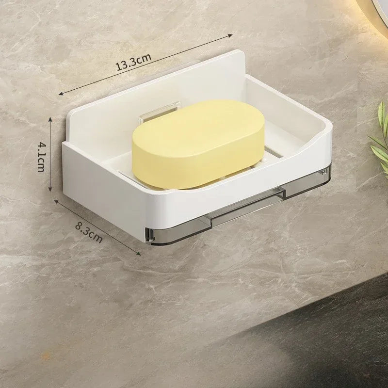 No-Drill Wall Mounted Soap Holder with Drainage