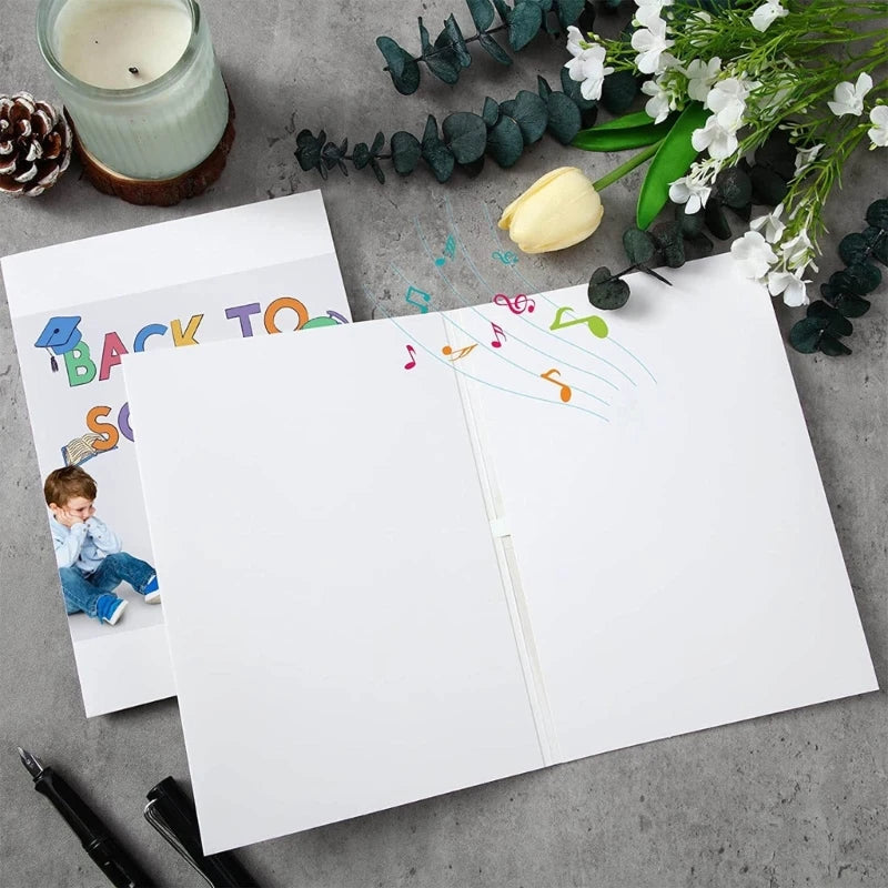 Voice Recording Greeting Card with Paintable Design