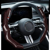 Carbon Fiber Texture Steering Wheel Cover - Anti-Slip & Comfortable Grip