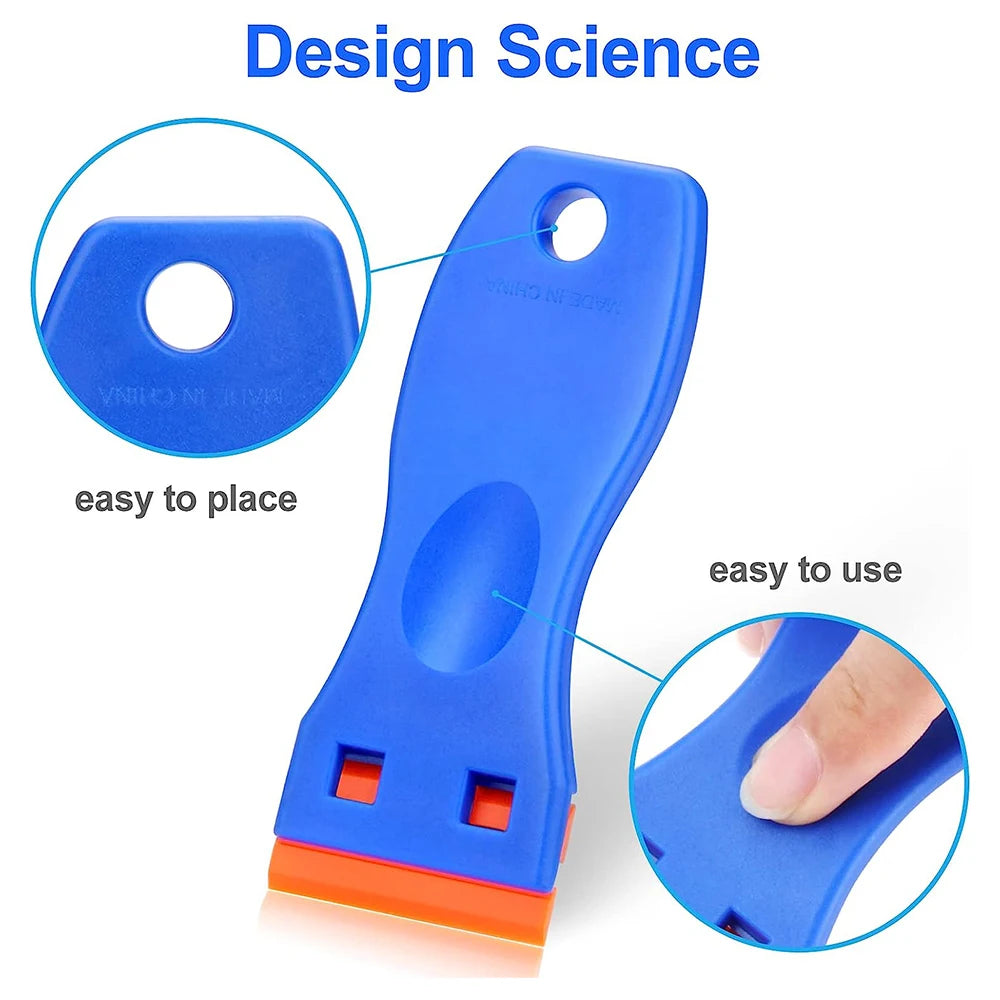 Plastic Razor Blade Scraper for Sticker & Label Removal