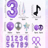33-Piece K-Pop Music Theme Balloon Pillar Set for Party Decor