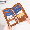 RFID Blocking Travel Passport Holder and Document Organizer
