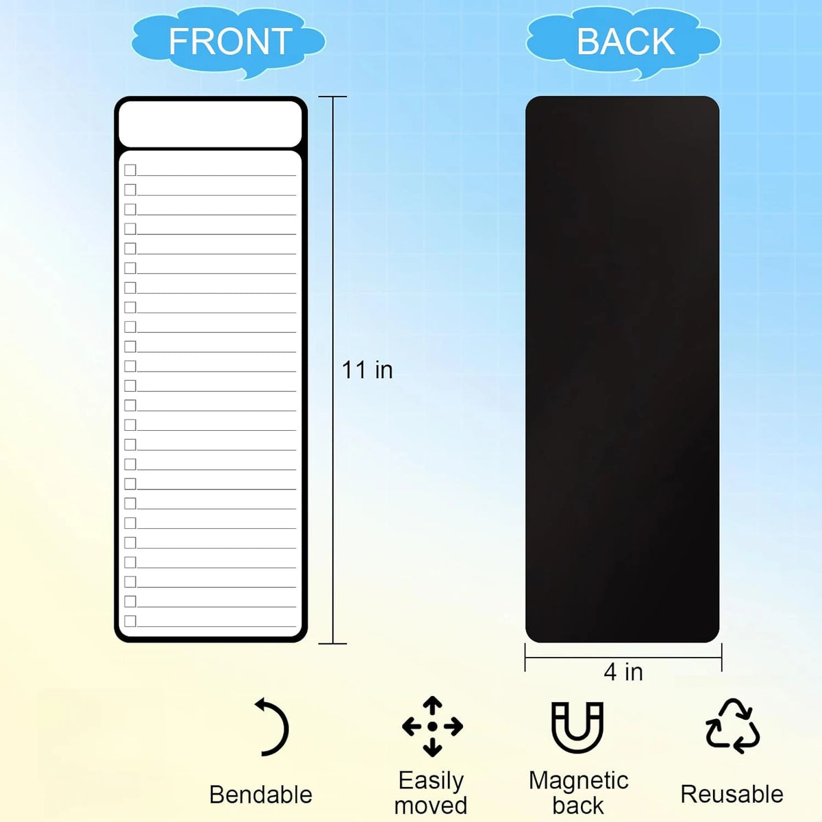 Magnetic Weekly Planner Board for Family Organization