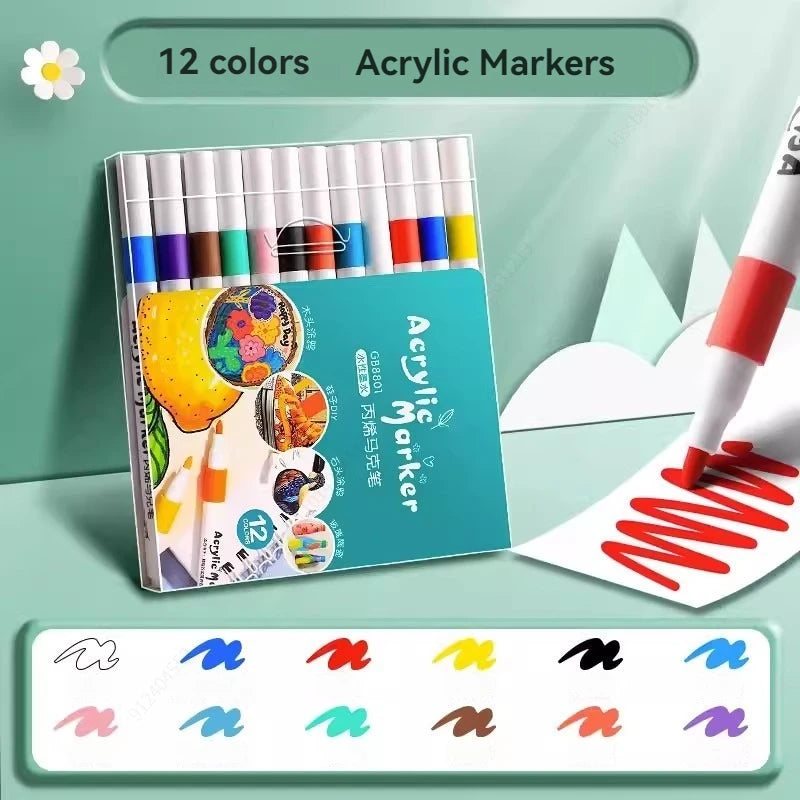 80-Color Acrylic Paint Marker Set