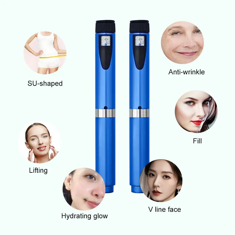 Reusable Metal Injection Pen - Adjustable Dosage 0-60 IU with Carrying Case
