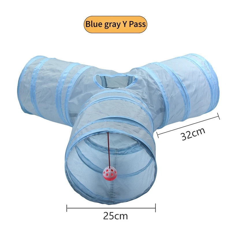 Foldable S-Shaped Cat Play Tunnel
