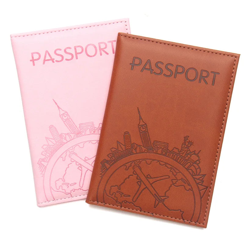 Porte-passeport en cuir élégant