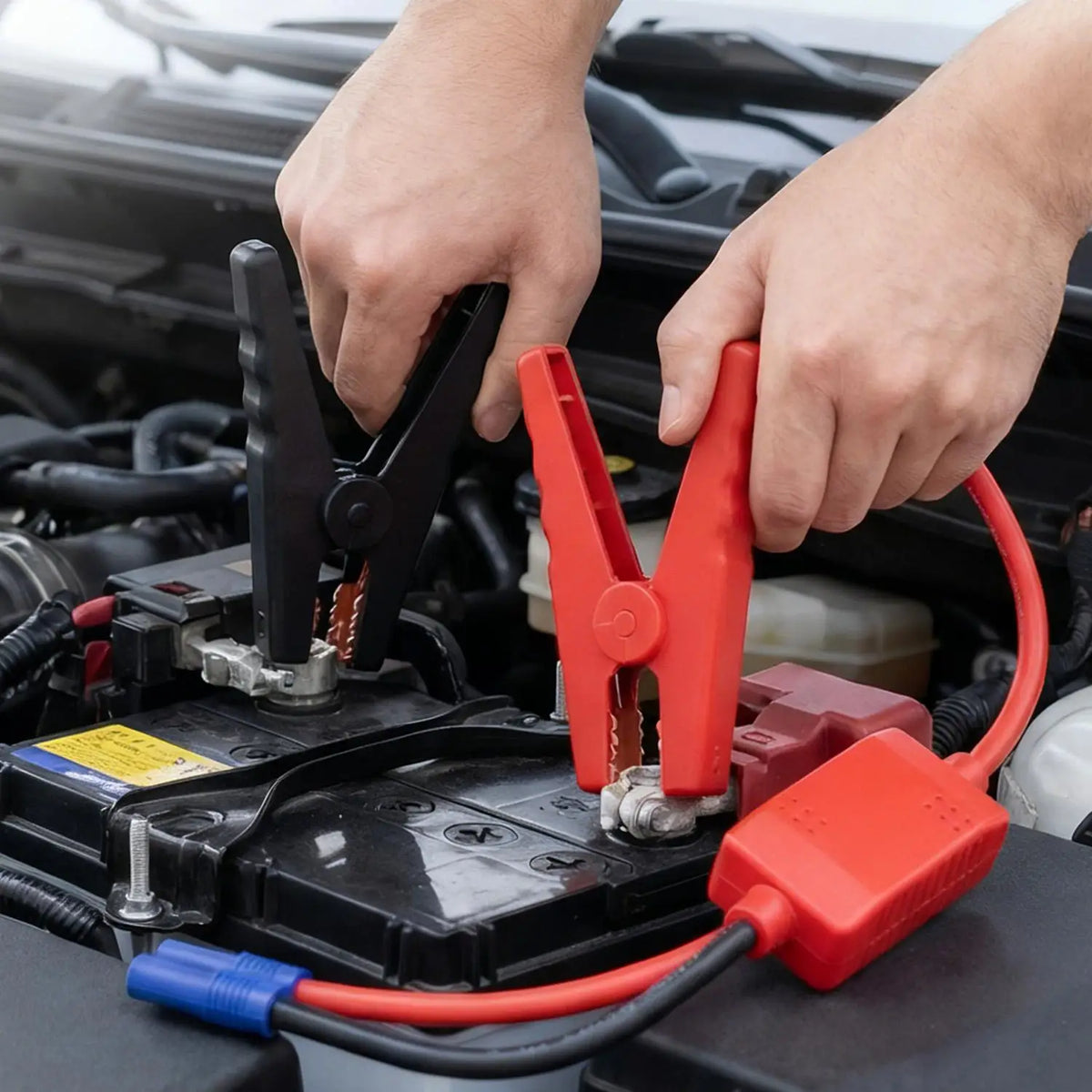 Heavy-Duty 12V Car Jump Starter Cable Clamps