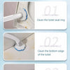 Disposable Toilet Brush Set with Replaceable Heads